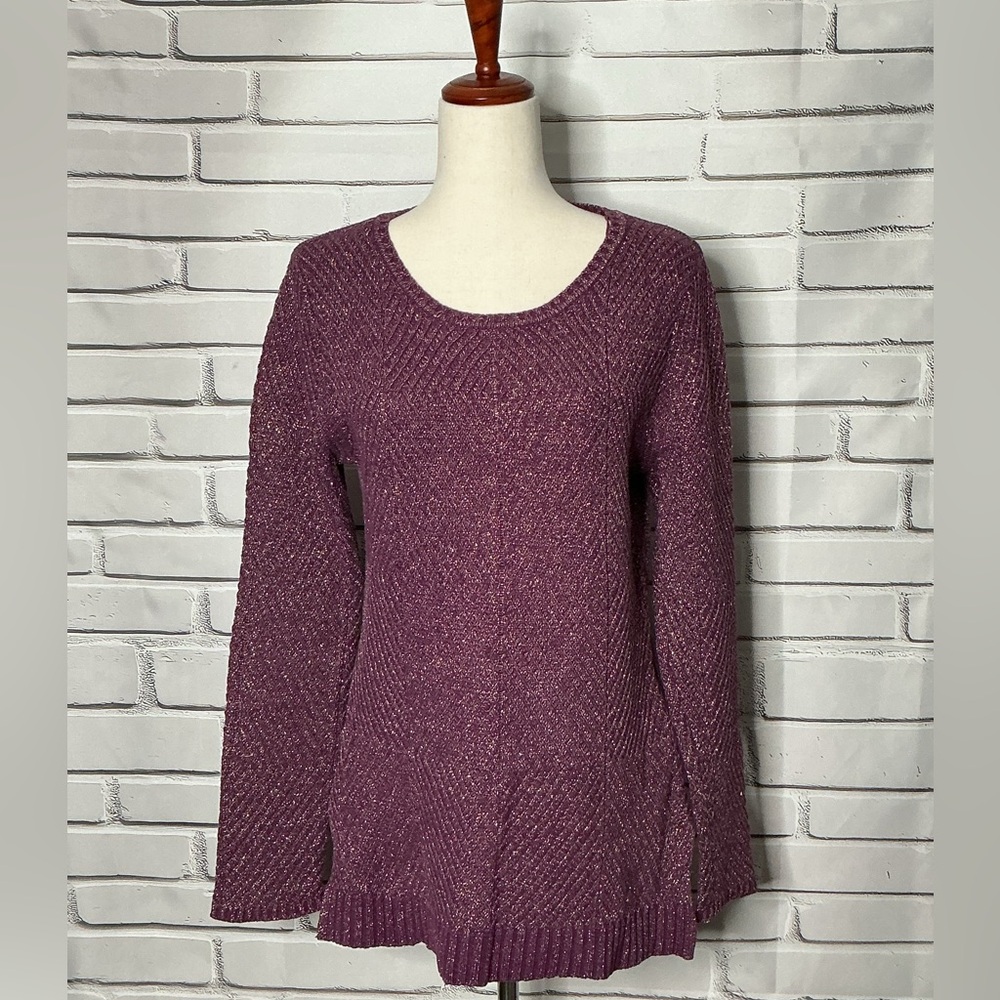 3/$20 Simply Styled Women's Plum Crew Neck Sweater